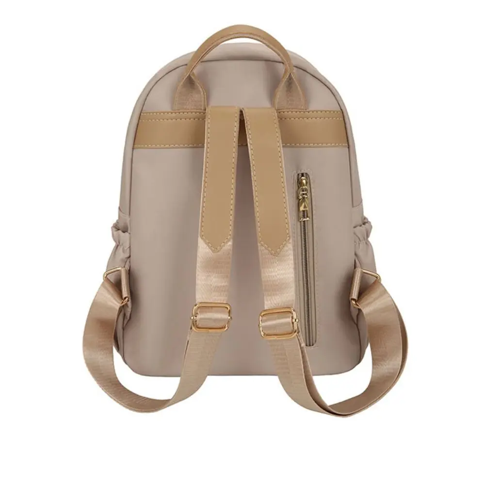 

Adjustable Classic Grid Shoulder Bag Rivet Elegant Women Backpack Handbag Multiple Pockets Nylon Travel Bag Girls