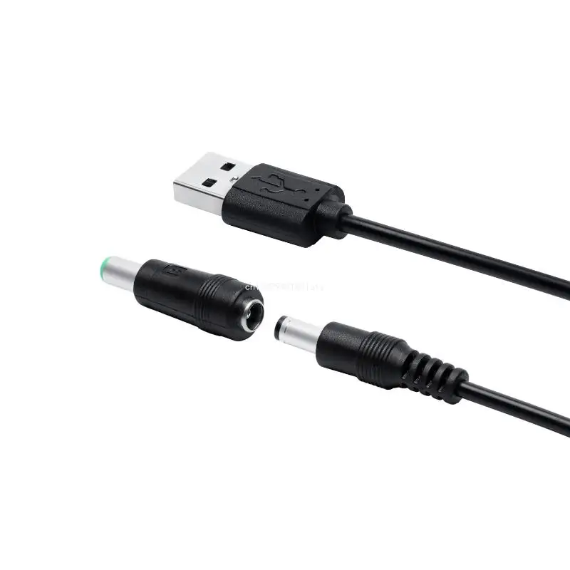 5V USB to for DC 5.5x2.1mm 3.5mm 4.0mm 4.8mm 6.4mm 5.5x2.5mm Plug Charging Cord Fit for Fan Speaker Router LED Lamp 8 Dropship