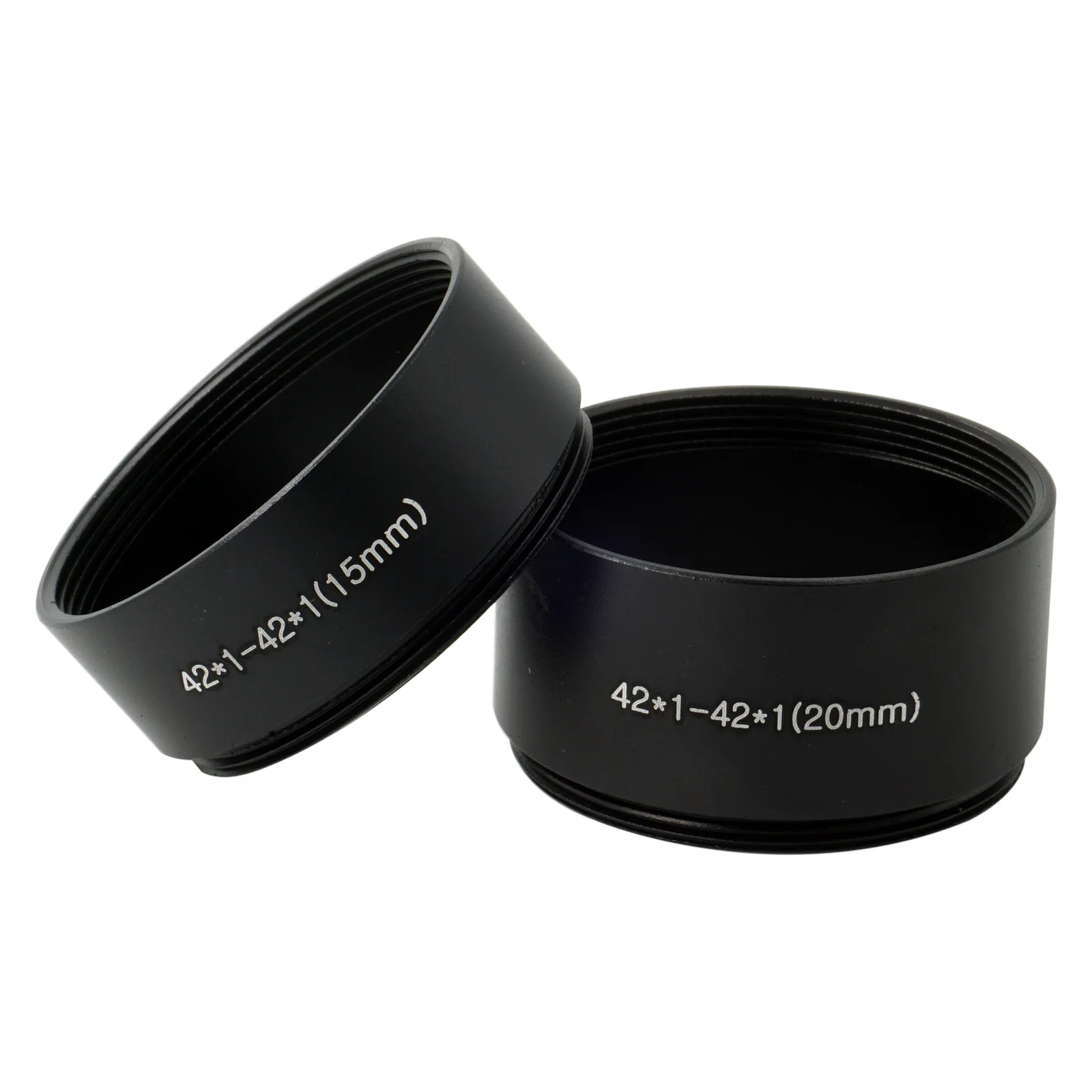 Aluminum M42-M42 42mm x 1mm Screw Mount Extend Tube ring Adapter