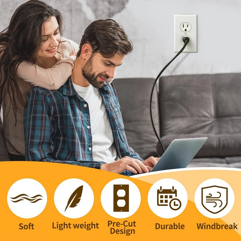 Almofadas de isolamento de saída elétrica, Seladores, Junta de espuma EVA para parede, Tampa do soquete do interruptor, durável, 100pcs