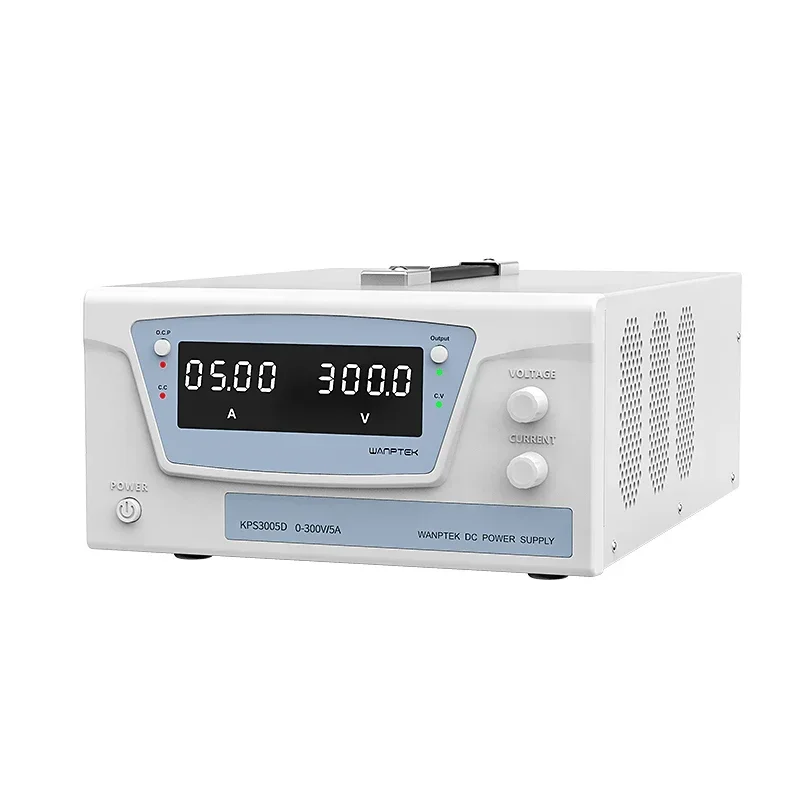 

WANPTEK KPS3005D 300V/5A 1500W Programmable DC Power Supply, Regulated by Coded Switch, With OCP Short Circuit protection