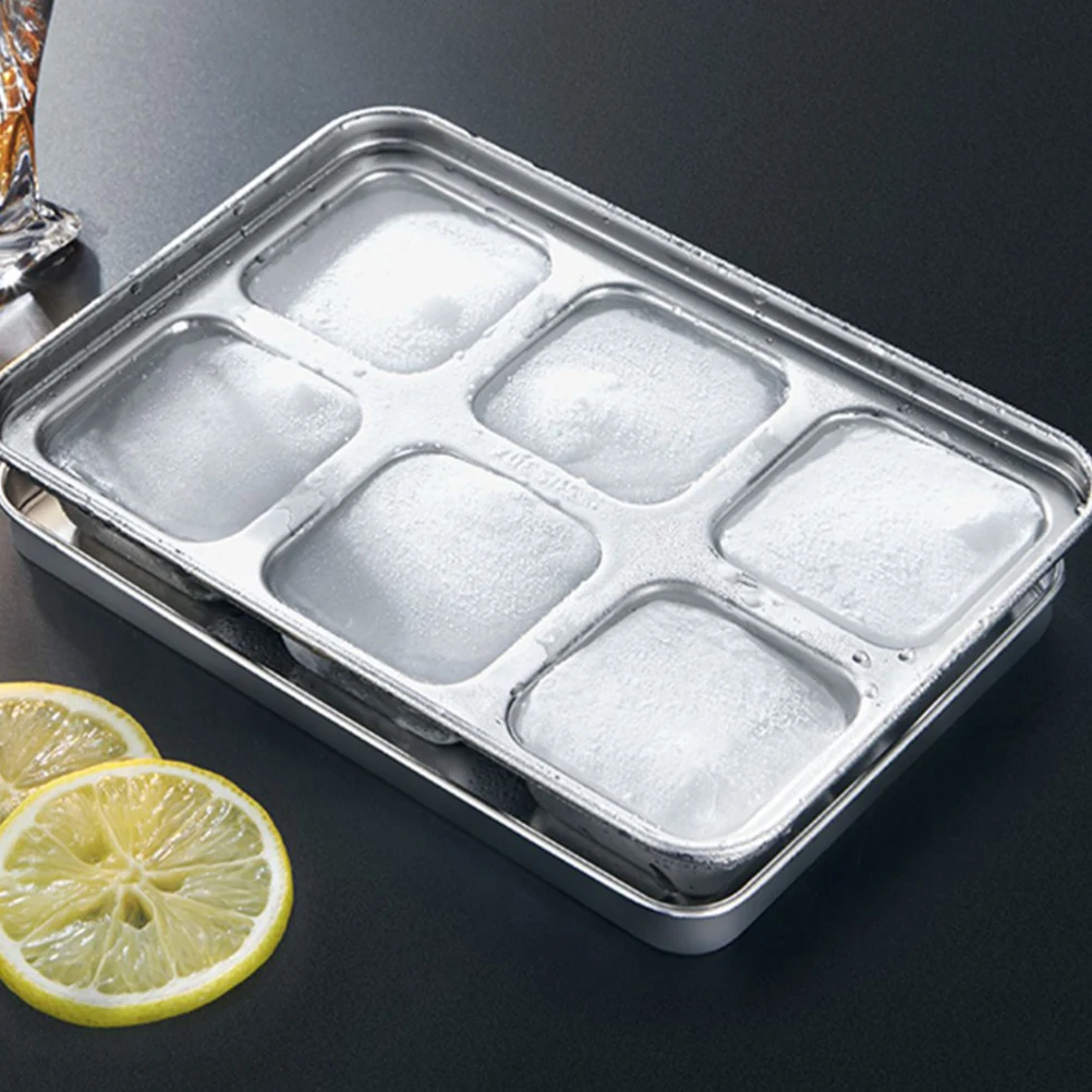 

Stainless Steel Ice Cube Mold Cubitera Tray Freezer Buckets Maker Wear-resistant Silicone Household Kitchen Bar Tools