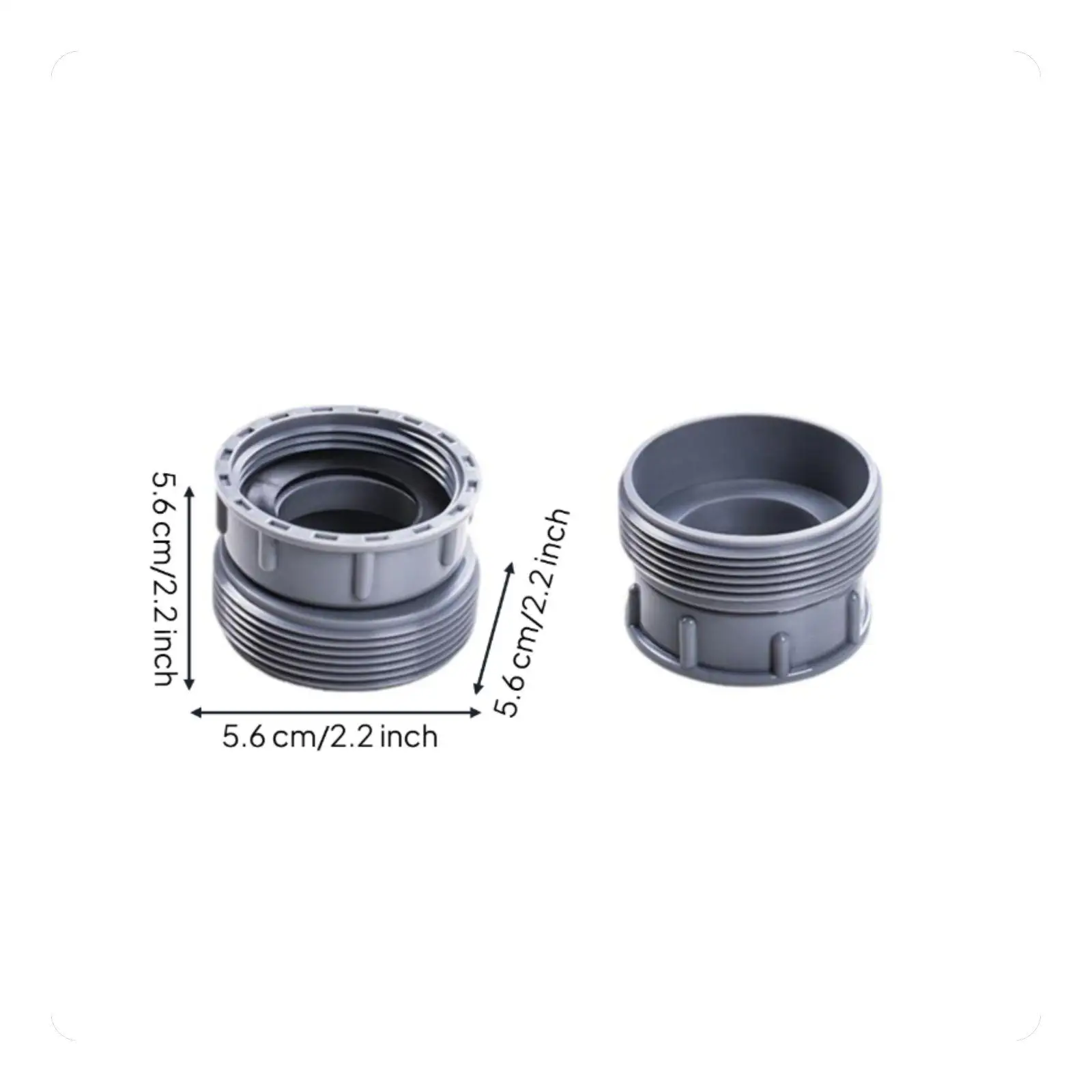 Pipe Adapter Easy Install Hand Tighten PVC Coupling Rust Proof for Kitchen Renovation Projects