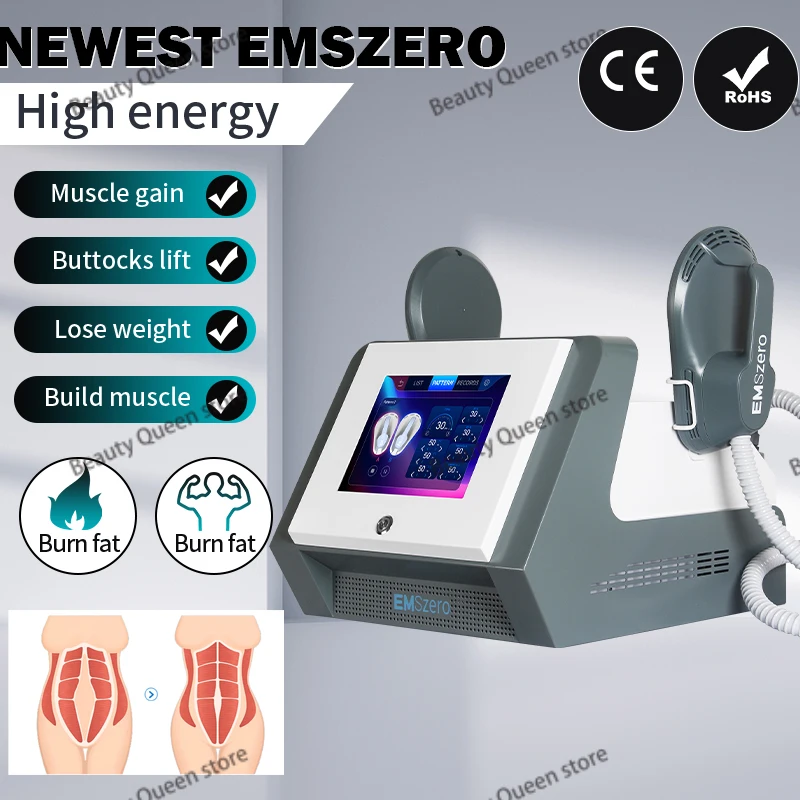 

EMSzero RF EMS Body Slimming Sculpting Fat Burning Nova Weight Lose Electromagnetic Muscle 4 handles pelvic stimulation machine