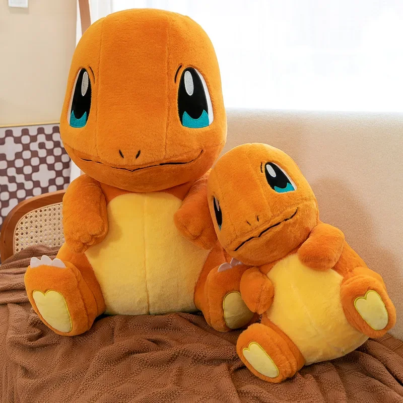 Huge Pokemon Eevee Charmander Squirtle Holster Plush Toys Big Pokémon Bulbasaur Semi-finished Leather Holster Kid Christmas Gift