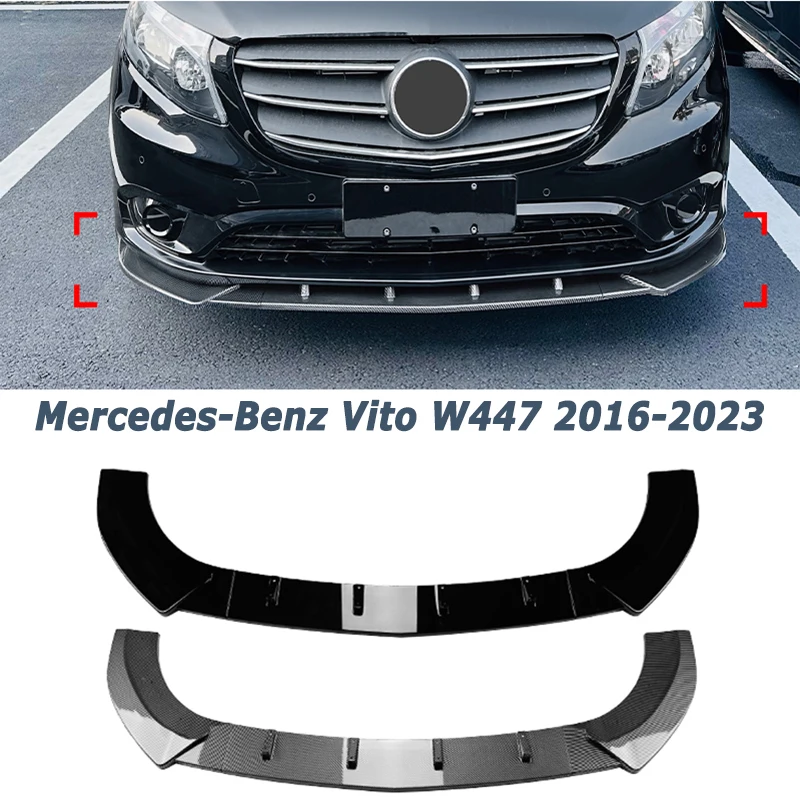 

Car Front Bumper Lip for Mercedes-Benz Vito W447 2016-2023 Diffuser Splitter Exterior Car Accessories Tuning Aftermarket Parts