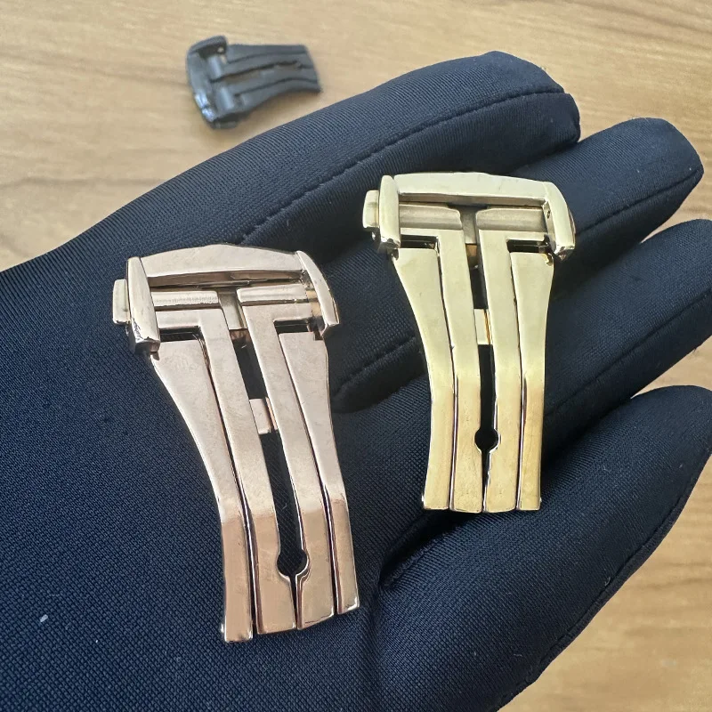 عالية الجودة للطي مشبك ل أوميغا الجلود/ساعة مطاطية الفرقة مشبك الفولاذ المقاوم للصدأ مشبك معدني اكسسوارات 16 مللي متر 18 مللي متر 20 مللي متر