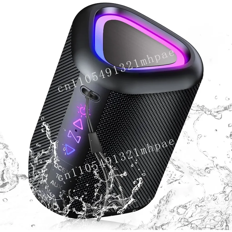 

Newly Upgraded Portable BT5.3 Speaker, IPX7 Waterproof, Enhanced Bass, Color Light Emitting Diode Light, Outdoor Travel Speaker
