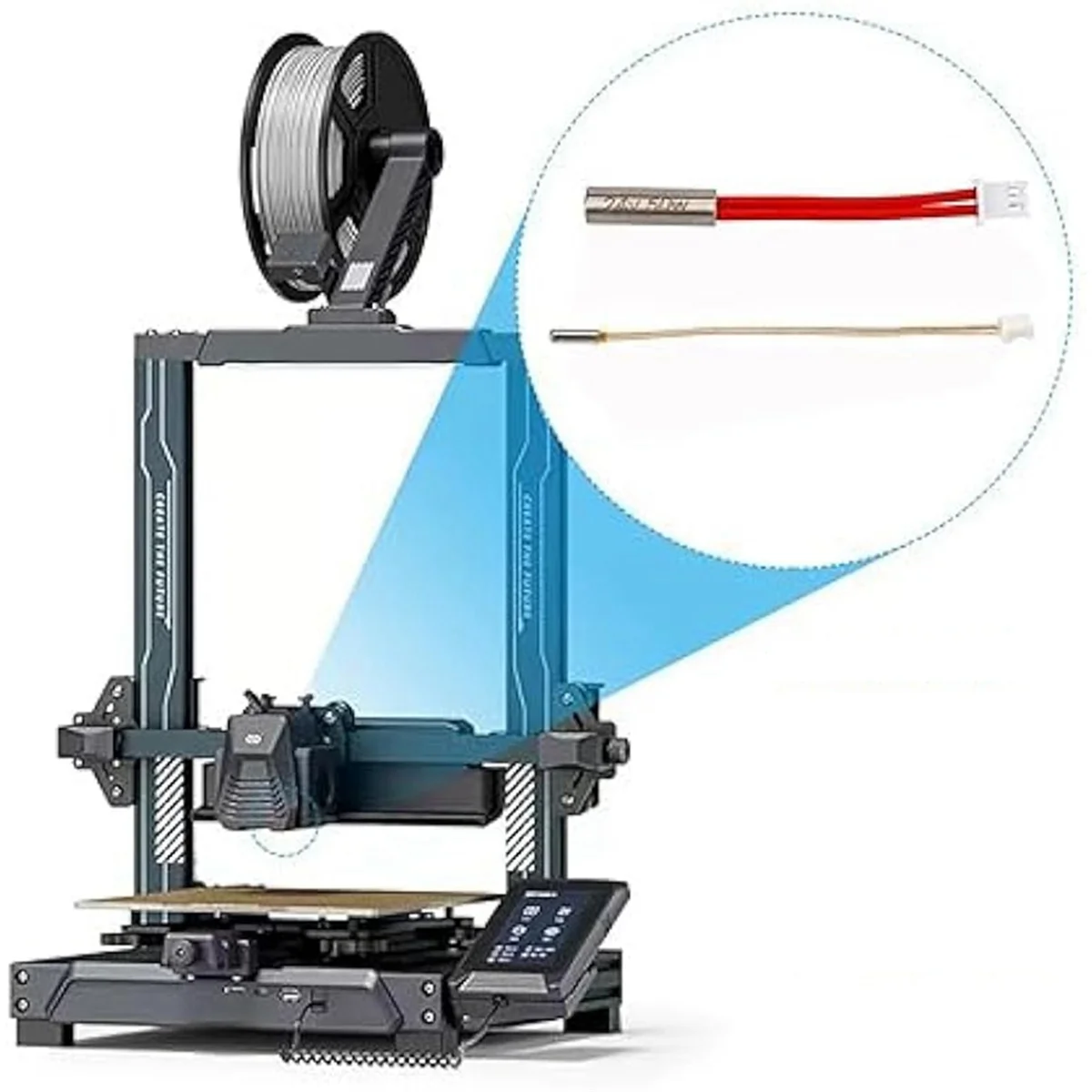 N35R_DU 4Pcs Heater Cartridge High Temperature Sensor Heating Tube Thermistor