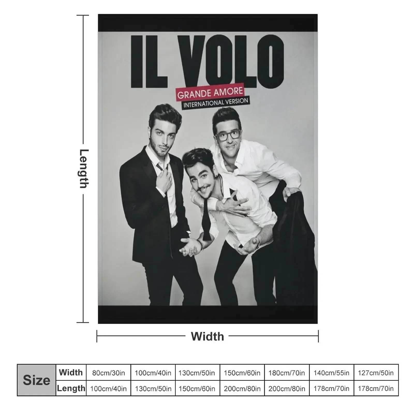 Il Volo Grande amore Throw Blanket Furry Thermal sofa bed Thin Blankets