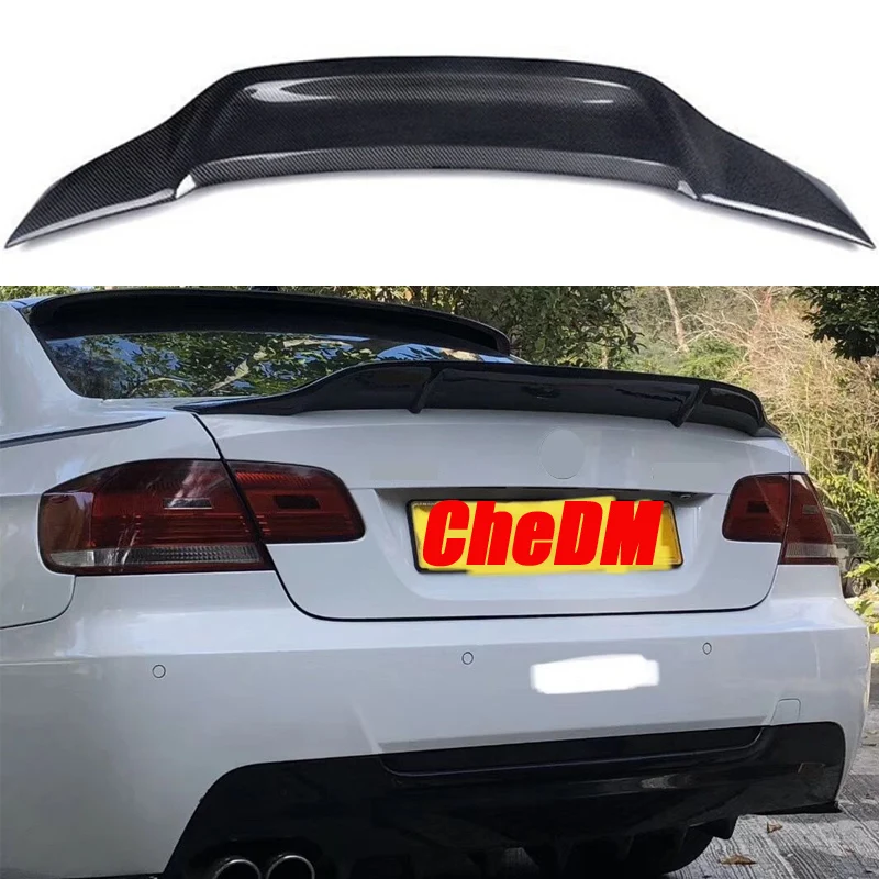 

Для BMW 3 серии E92 2-дверная задняя крышка багажника Автомобильное крыло Ducktail Lip Spoiler Материал FRP Черный карбоновый тюнинг Внешние аксессуары