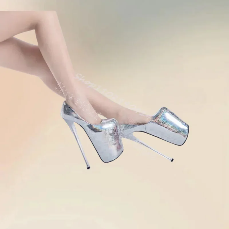 Rode Graffiti Print Ronde Neus Platform Pompen Slip Op Vrouwen Schoenen Stiletto Hoge Hakken Sexy Party Feest 2024 Zapatos Para Mujere