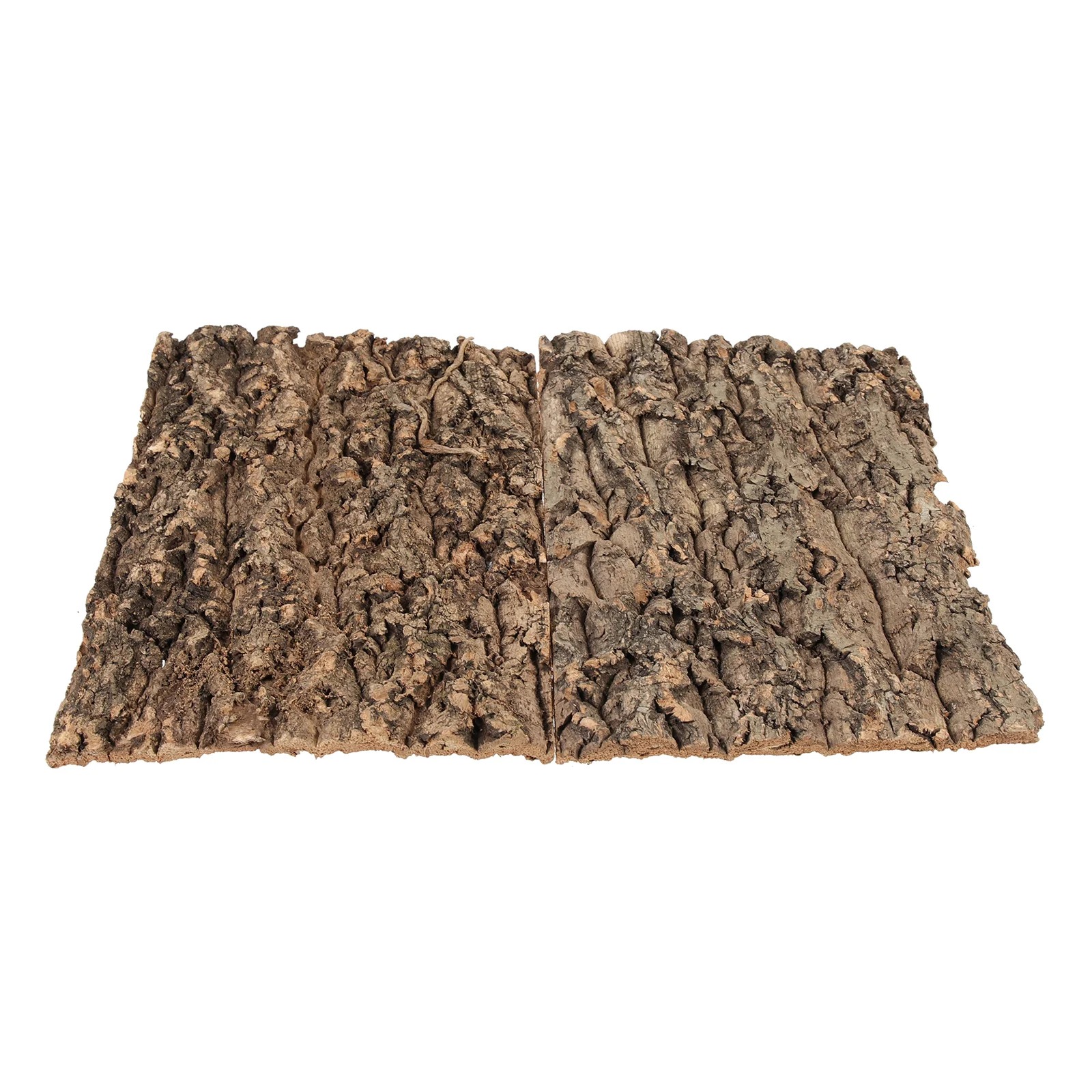 

2 Pcs Container Climbing Bark Nest Cork Background for Reptiles Terrarium Landscape