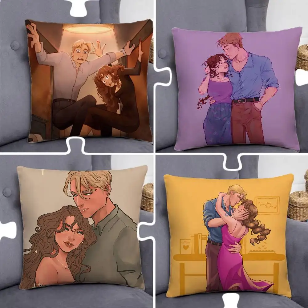 Love J-Jack theoretically E-Elsie Print Pattern Sofa Cushion Cover Pillowcase Home Party Car Bedding