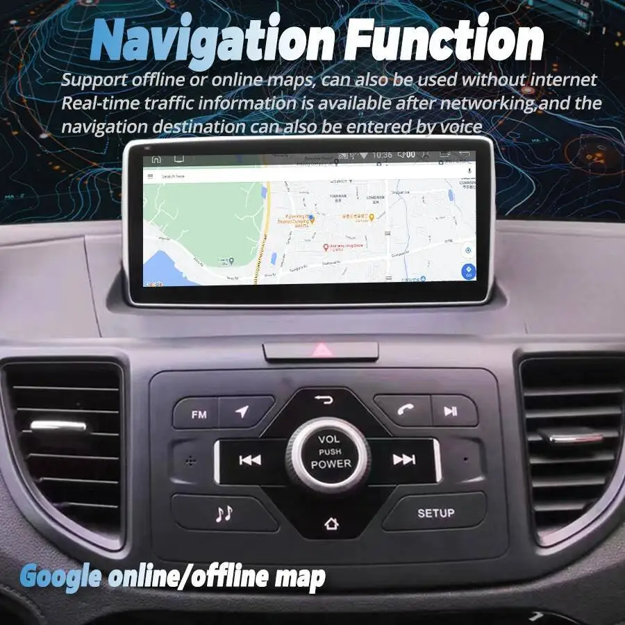 2din Auto Radio 10.25inch Android Auto AHD Touch Screen For Honda CRV CR-V 2012-2015 Carplay 4G Car Multimedia GPS Head Unit