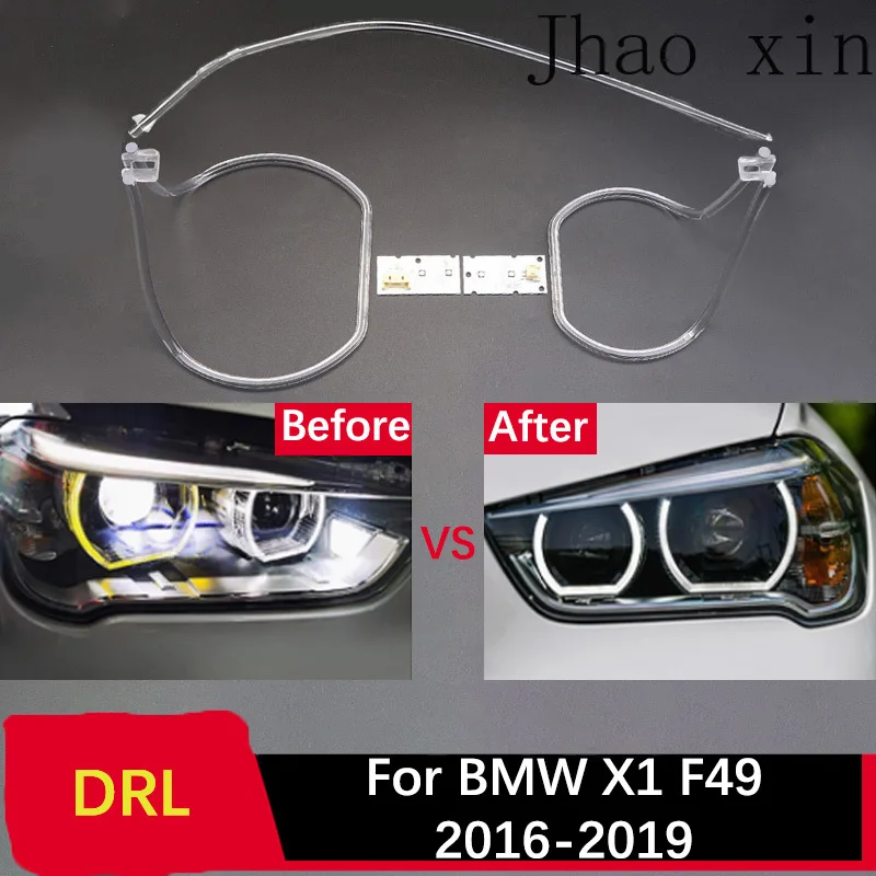 

White Light for BMW X1 F48 Circuit Board 2016-2019 Car Daytime Lights DRL CHIP Lamp Tube Angel Eye Ballast Module Automotive DRL