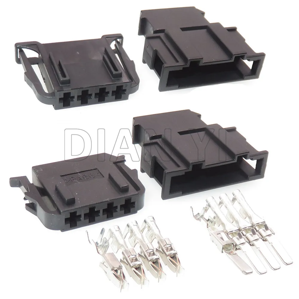 1 Set 4 Way AC Assembly Auto Brake Light Switch Plug For VW Audi 4D0972704 191972704 1-929591-1 Car Male Female Docking Socket