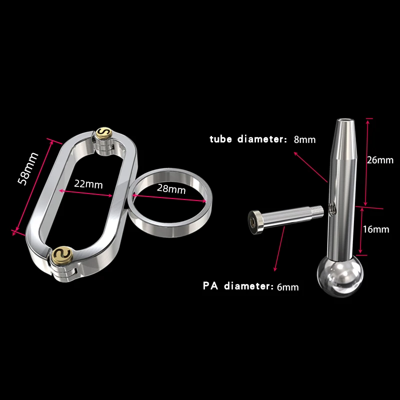 BLACKOUT  2024 Stainless Steel Metal The Cockle Male PA Chastity Device Cock Cage Penis Ring Bondage Belt Adult Sex Toys S004