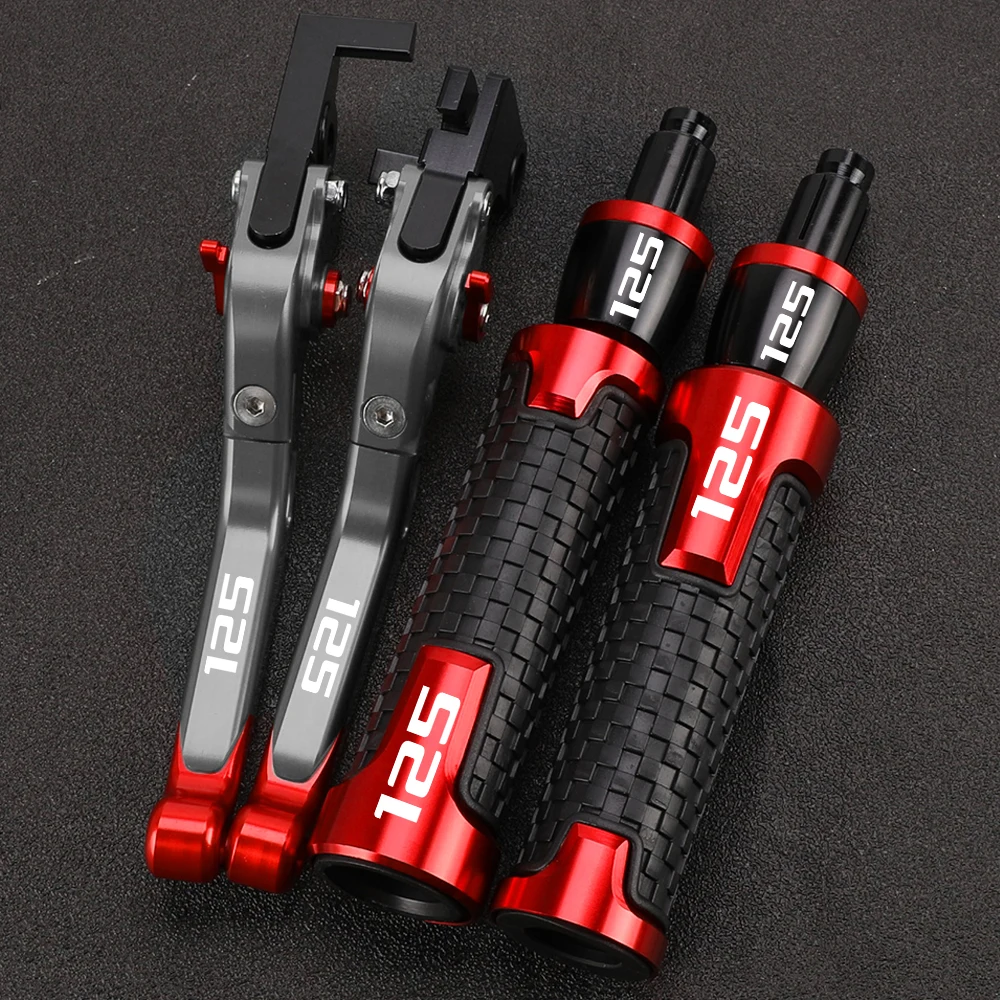 R QIANKONG Für DUKE 125 DUKE 125 2011-2024 2023 2022 2021 2020 2019 2018 2017 Motorrad Bremse Kupplung Hebel Lenker griff Griffe Enden 6