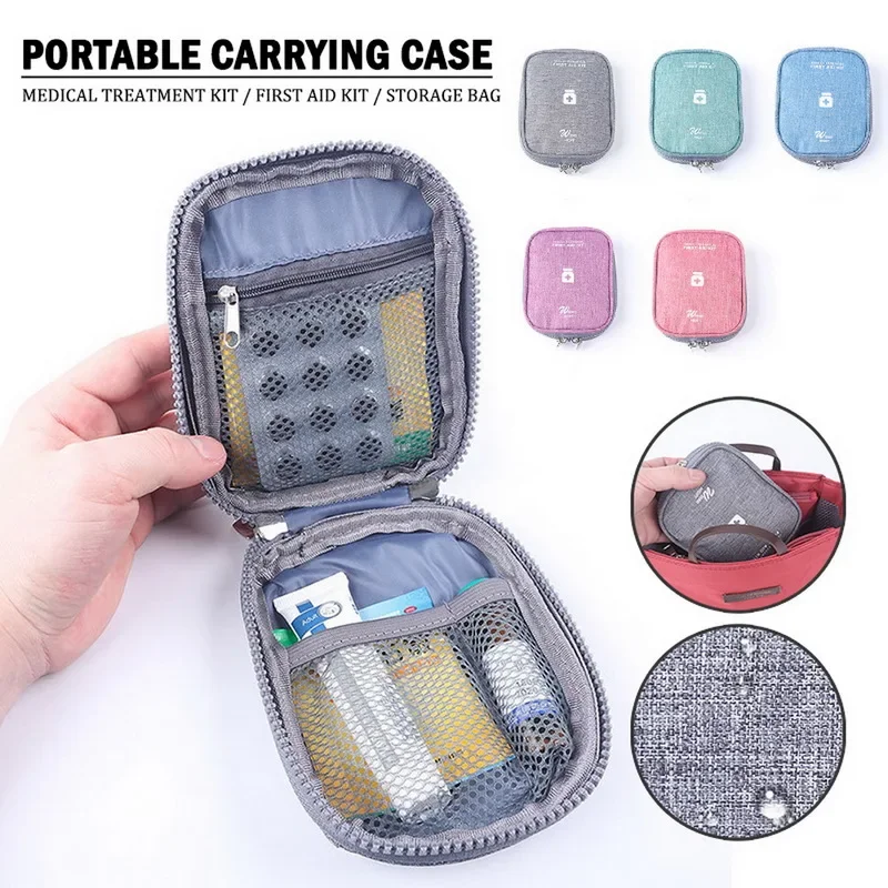 Mini Portable Medicine Storage Bag Empty Travel First Aid Kit Medicine Bags Organizer Outdoor Emergency Survival Bag Pill Case