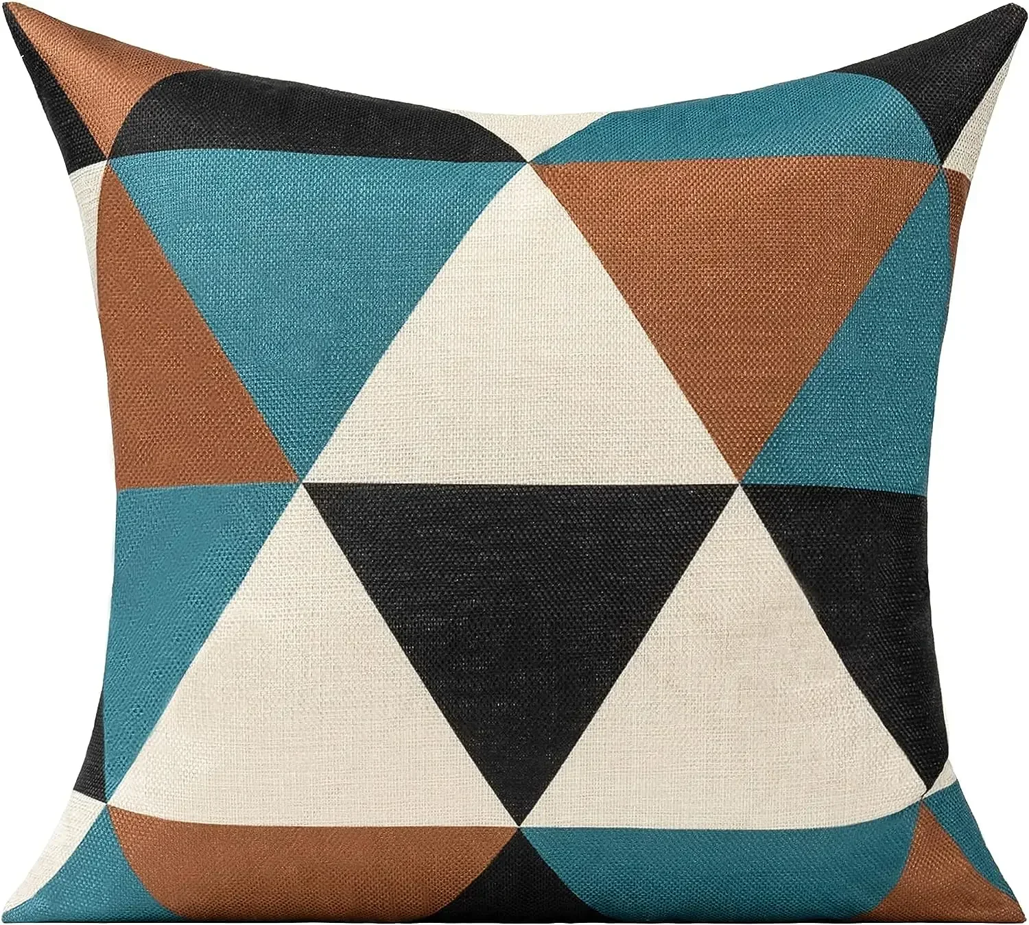 Pillow Cover Autumn Decoration Terrace Modern Cushion Cover Sofa Decoration Suitable for Family Living Room Geometric Triangle