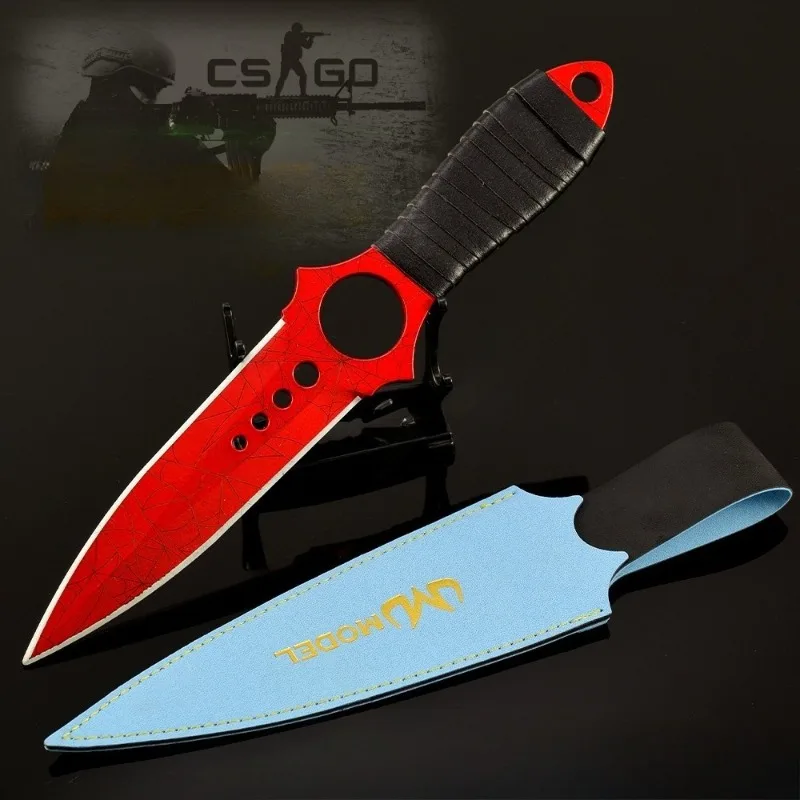 26cm Crimson Web Csgo Ghostdagger Metal Weapon Game Peripheral Toy Sword Samurai Crafts Gift Collections Accessories Ornaments