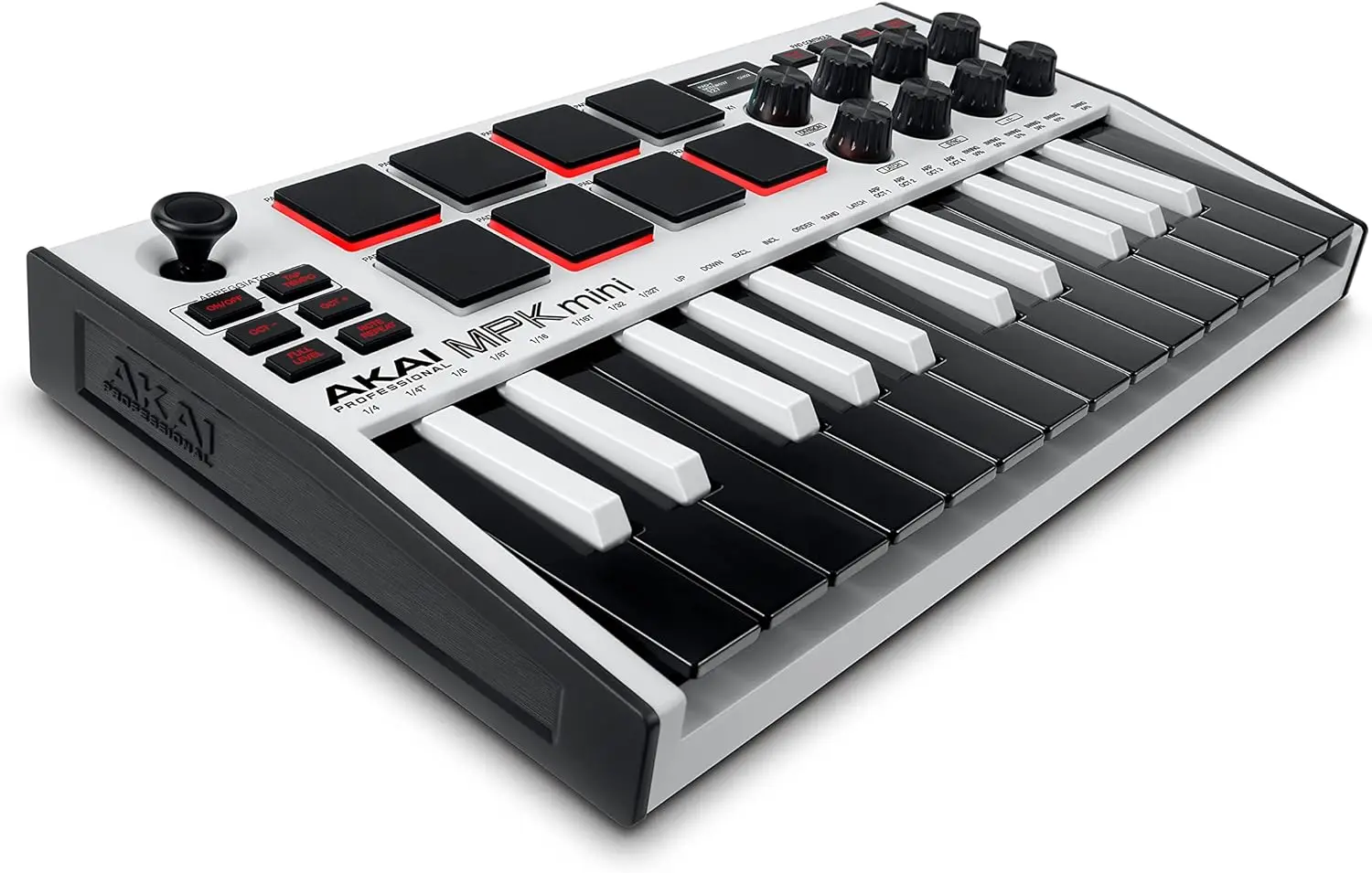 

MPK Mini MK3 25 Key USB MIDI Keyboard Controller With 8 Backlit Drum Pads, 8 Knobs, Music Production Software and Native Instrum