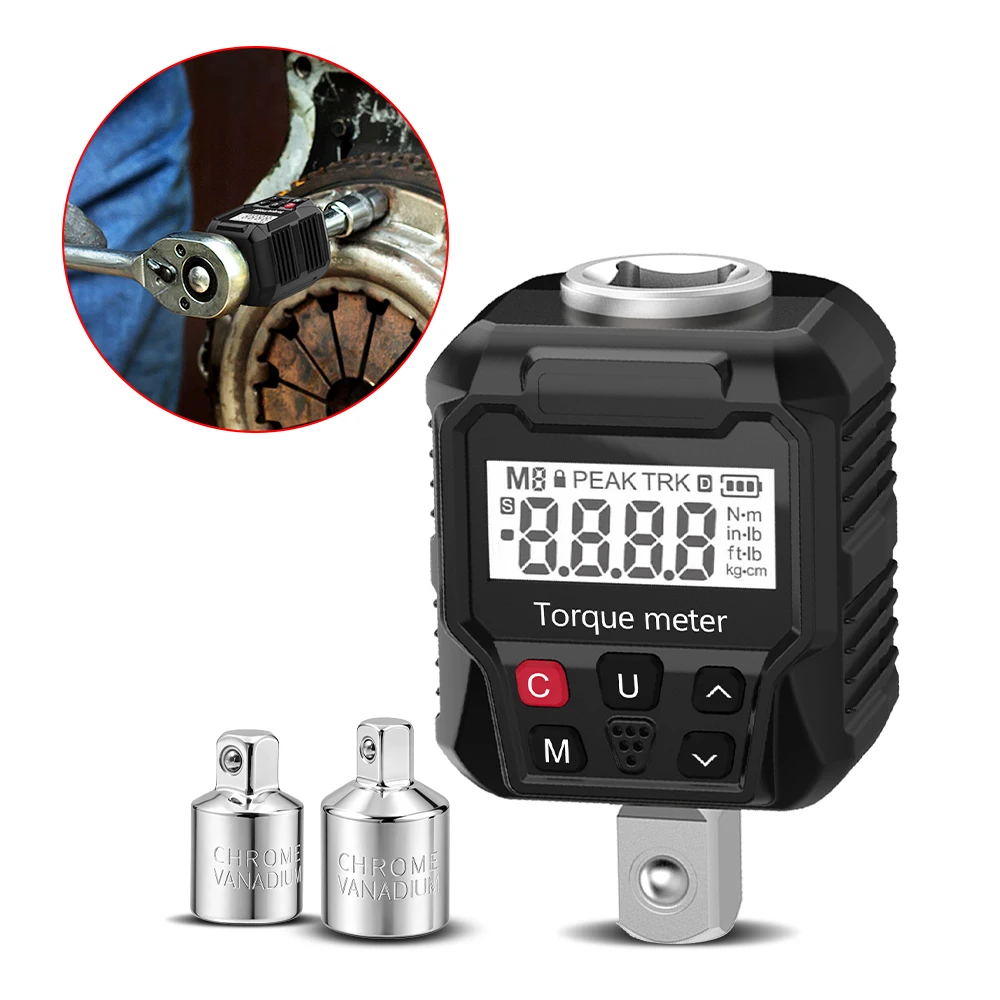 Torque Meter Auto Remover Tool Accessory Car Repair Tools Digital Torque Wrench Meter Motorcycle Multi-functional Universal