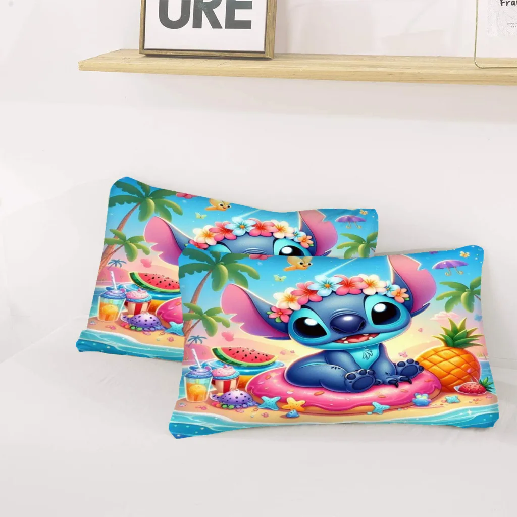 Stitch Stitch Bed Sheets Set Cartoon Cute Kids Cartoon Cute Kids Comforter Quilt Cover Duvets Single Bedding