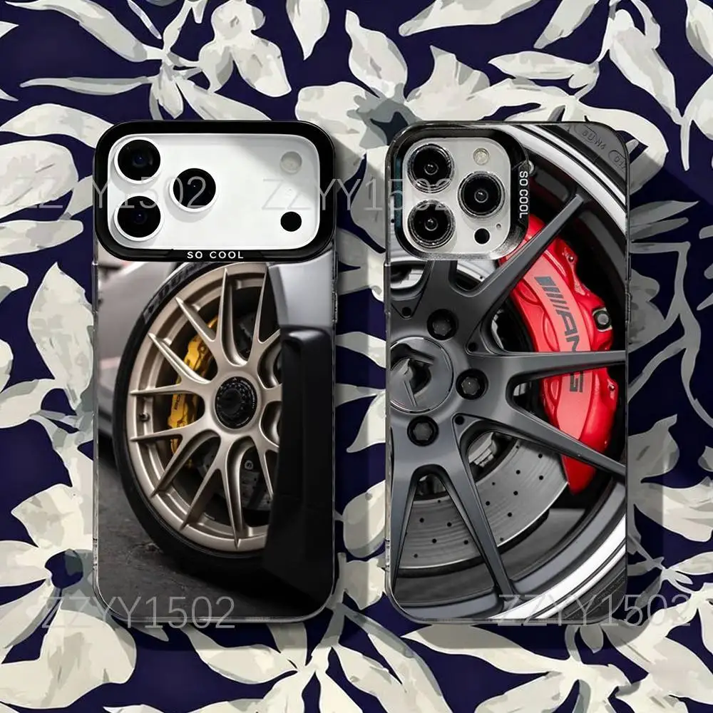 

Bbs-S Super Car Wheels Phone Case for iPhone 17,16,15,14,13,12,X,8,Pro,Max,Plus,SE4,Air,Mini Black Matte Finish Durable Hard IMD