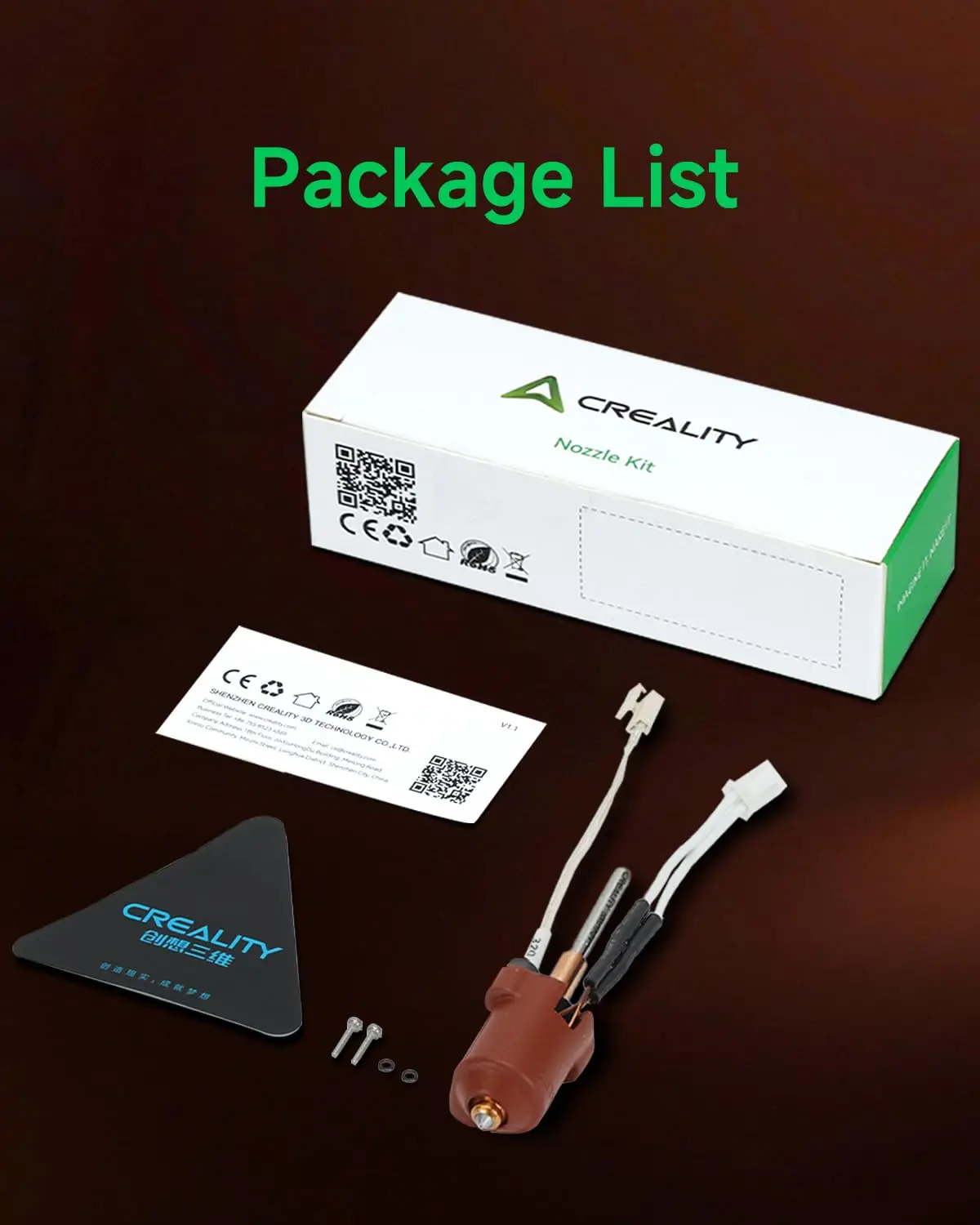 

Официальный комплект керамического нагревательного блока Creality K2 SE, 300°C ° Высокотемпературный и высокоскоростной (600 мм/с) хотэнд для печати