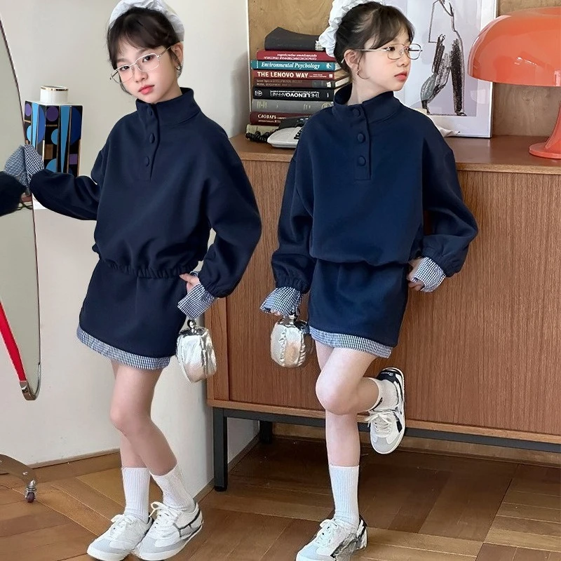 Lovely Spring Autumn Style Kids' sets and outfits 2PCS SETS for Pretty Girls Clothes Everyday Top and Bottom Outfit
