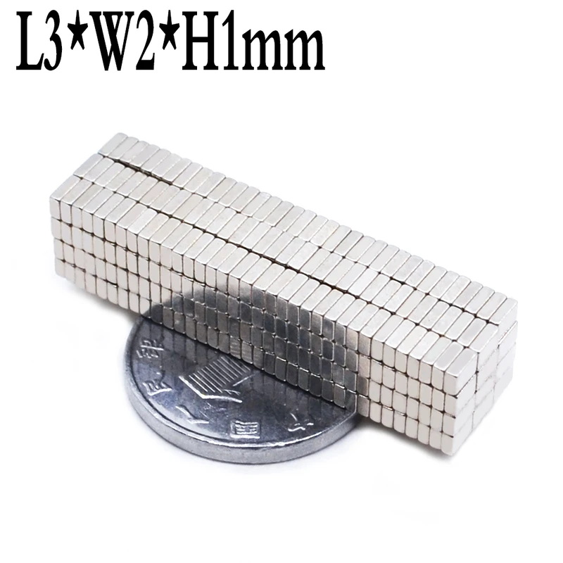 N35 10 20 50PCS Magnet 3x2x1  5x2x1 6x2x1 mm N35 Square Rare Earth Powerful Neodymium Magnetic Magnet IMANES NEW MAGNET2023