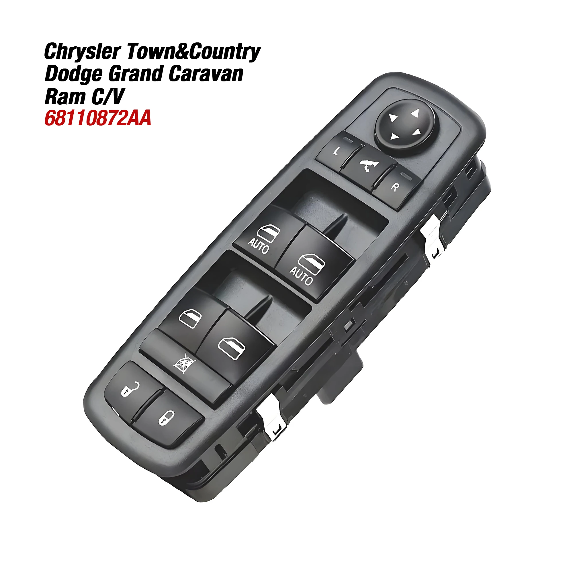

68110872AA For Chrysler Town & Country Dodge Grand Caravan 2012 2013 2014 2015 2016,Electric Power Master Window Control Switch
