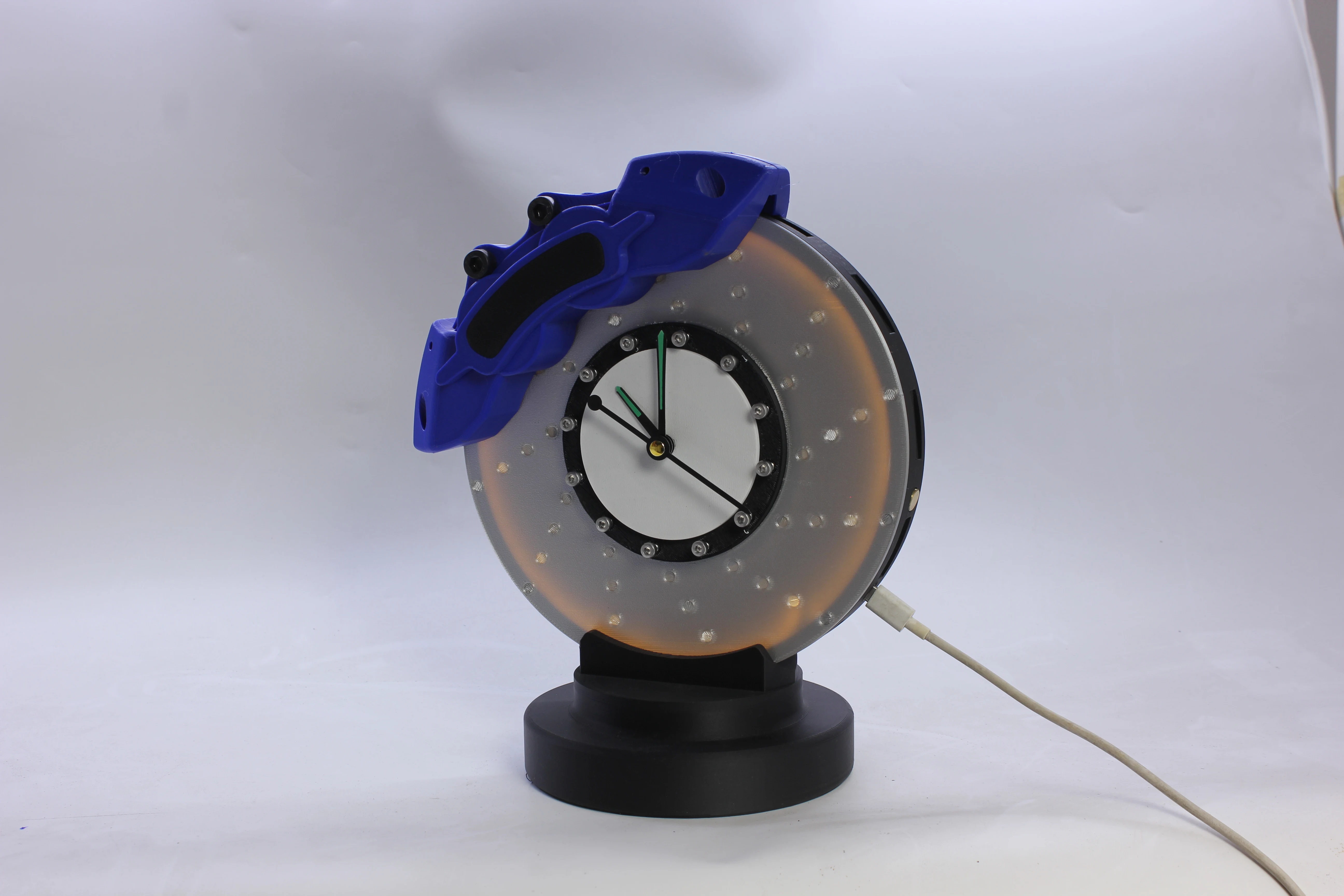Original DIY Brake Disc LED Atmosphere Charging Desktop Wall-mounted Night Light Ornament Ambient light decorative piece