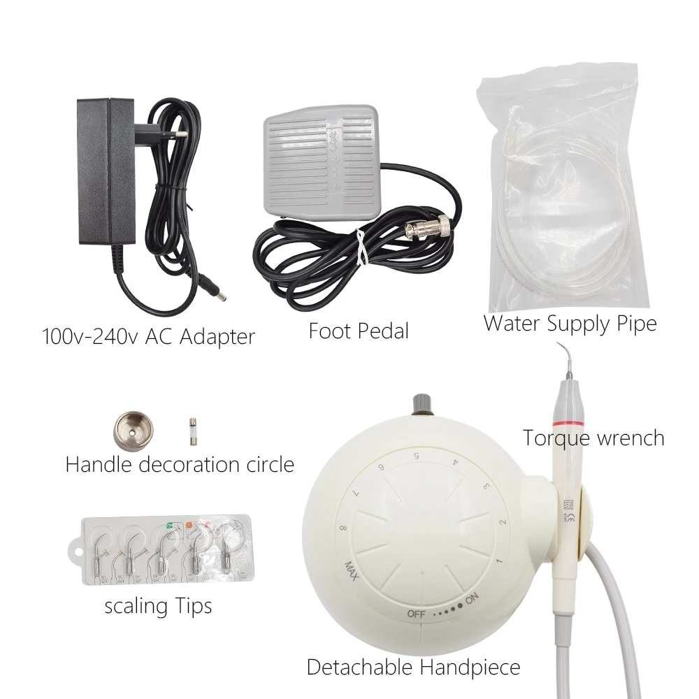 Dentistry Oral Cleaning Instruments Dental Ultrasonic Scaler Machine With Removable LED Light Handpiece To Removal Stones Plaque