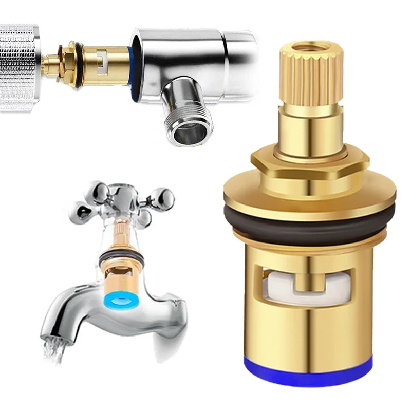1PC Faucet Valves Replacement Universal Tap Valve Brass Cartridge Faucet Inner Valve For Household Bathroom Kitchen Supplies