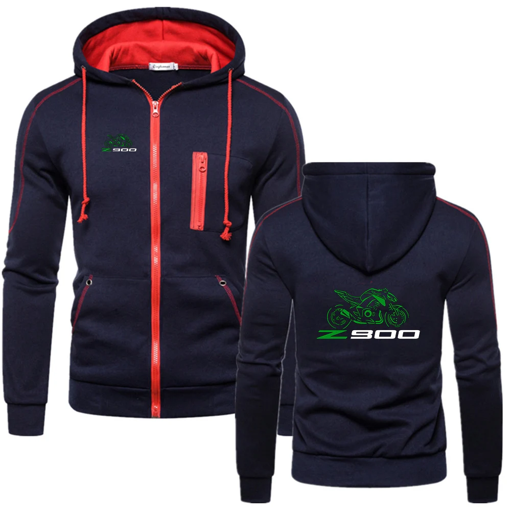 Clean and Neat Solid Color Hoodies Motorcycle Z 900 Logo Print 2026 Spring And Autumn Men's Premium Brand Hooded Coat Jacket view 3