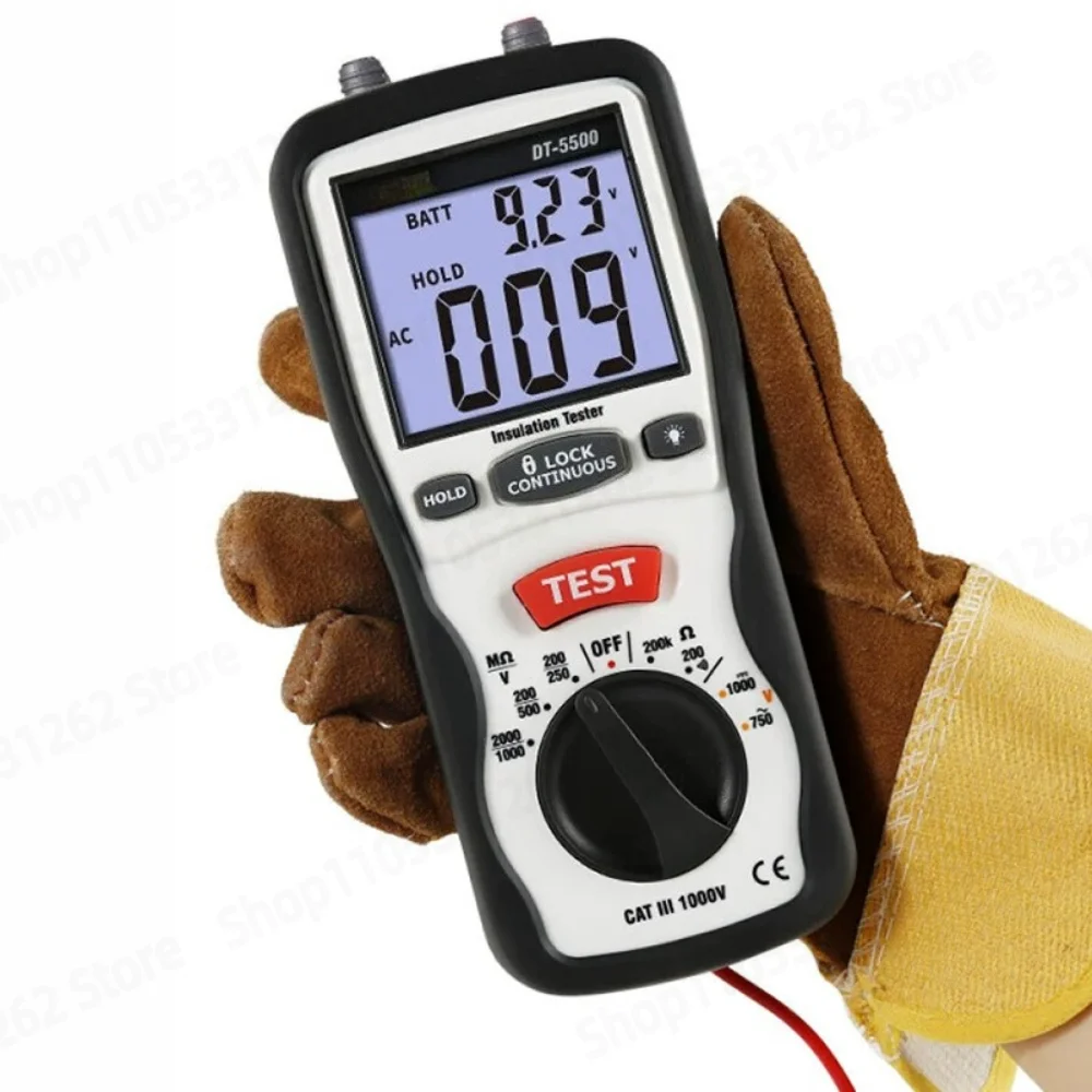 Insulation Resistance Tester DT-5500-5505-6605 Multifunctional Digital Mega-Ohm Multimeter