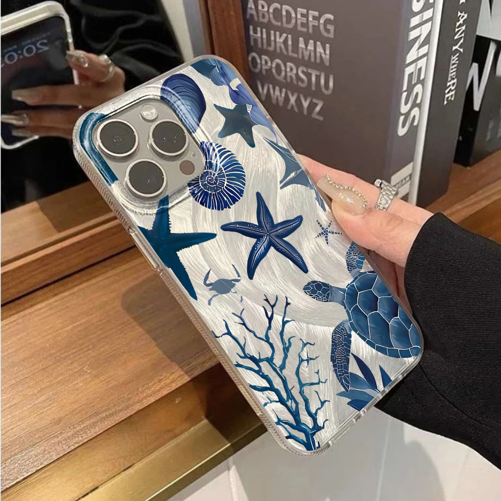 Für iPhone 17 15 16 14 Pro Max Hülle Plus INS Elegante Ozean-Muschel-Abdeckung für iPhone 13 11 12 ProMax XS XR XS 7 8 Plus 16E Hüllen – Detail 5