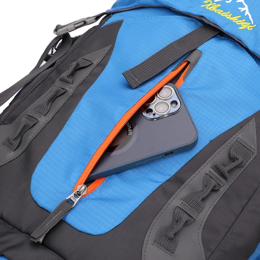 2026 التخييم حقائب ظهر للتنزه 70L حقيبة كبيرة في الهواء الطلق على ظهره النايلون الرجال تسلق الظهر الرياضة حقيبة سفر الرجال على ظهره