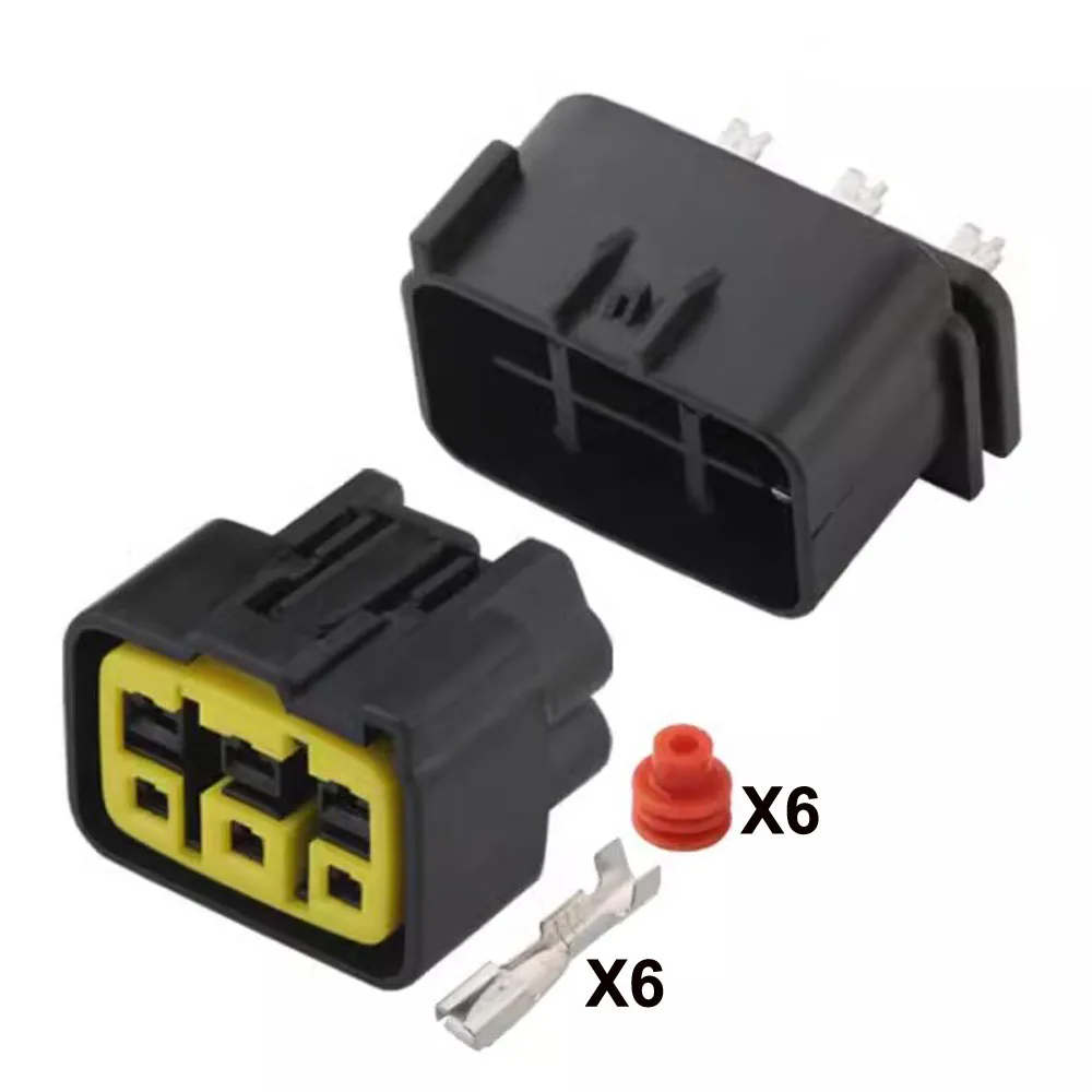 6 Pin 3mm FSW-C-6F-B,Motorcycle Rectifier Charger Plug Connector For Yamaha Kawasaki etc.