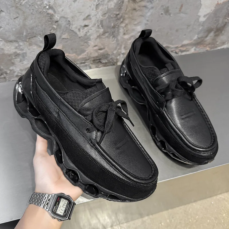 

Fashion jogging shoes outdoor hiking commuter men's shoes American thick-soled large-size shock-absorbing loafers