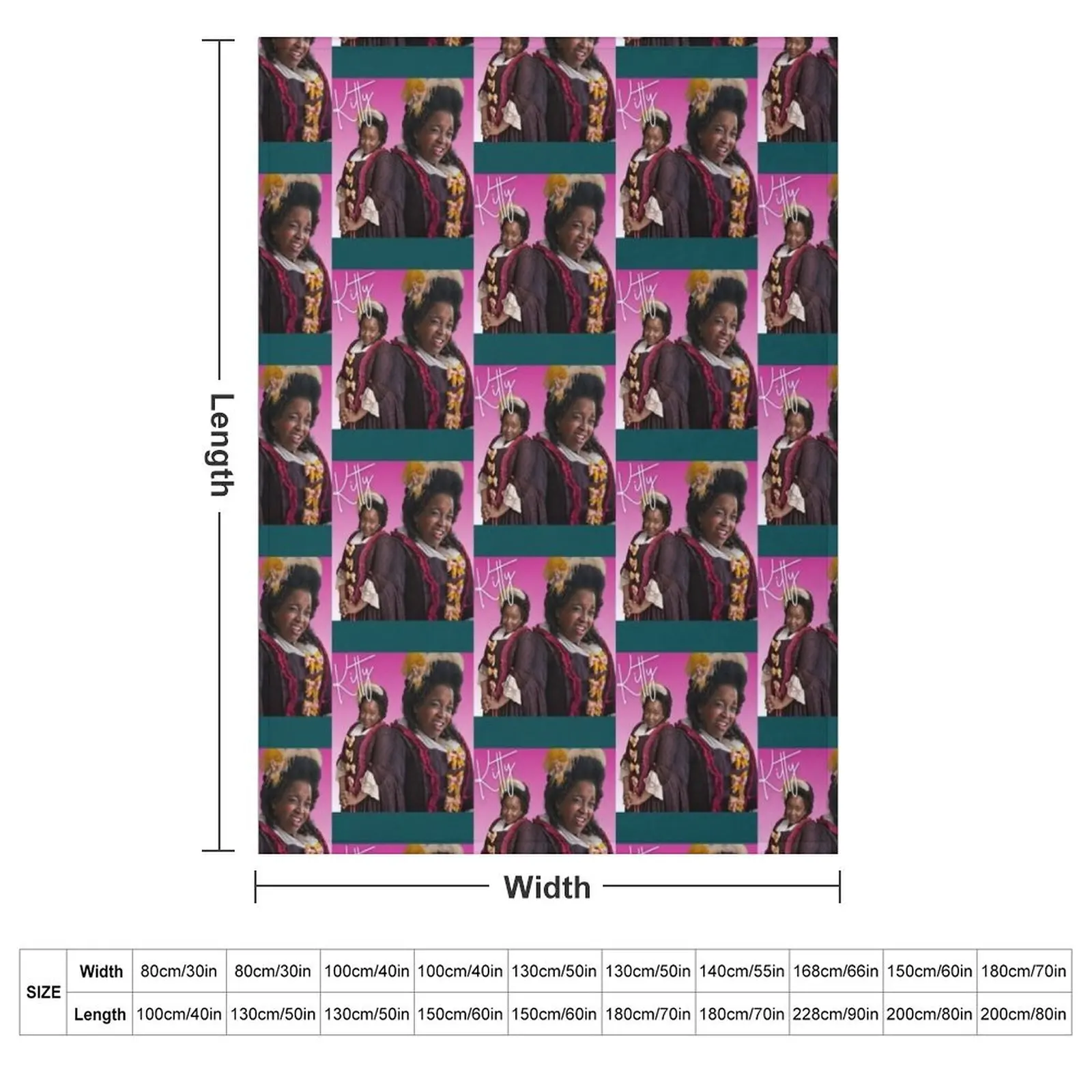 BBC Ghosts Kitty Retro Tee Throw Blanket