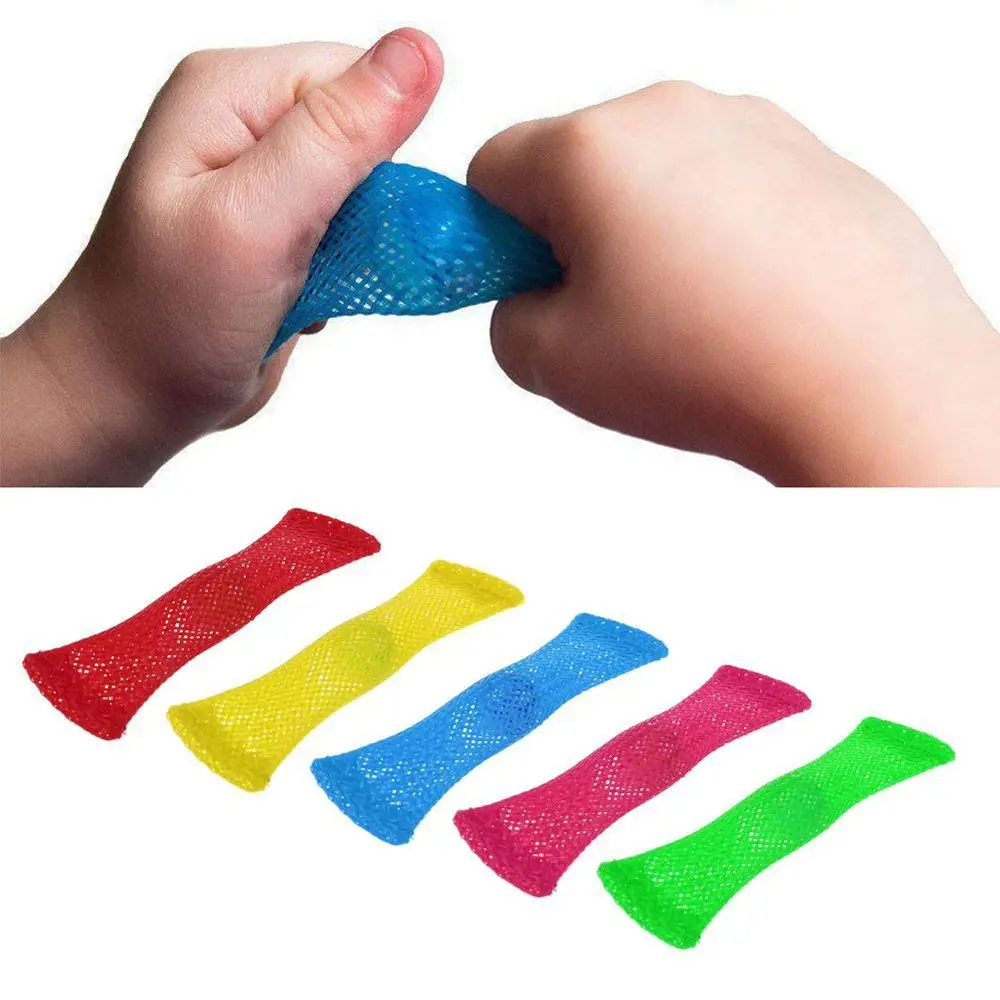 1PC Autisme en ADHD Volwassenen Stress Fidgets Verhogen Focus Zintuiglijke Speelgoed Hand Fidget Speelgoed Gevlochten Mesh