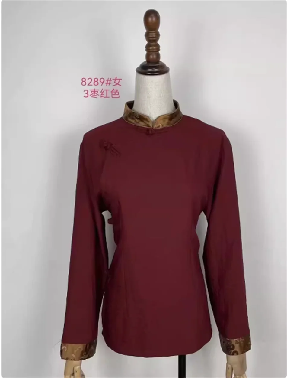 

Women's ethnic Tibetan clothes with shirt underneath Xizang clothes