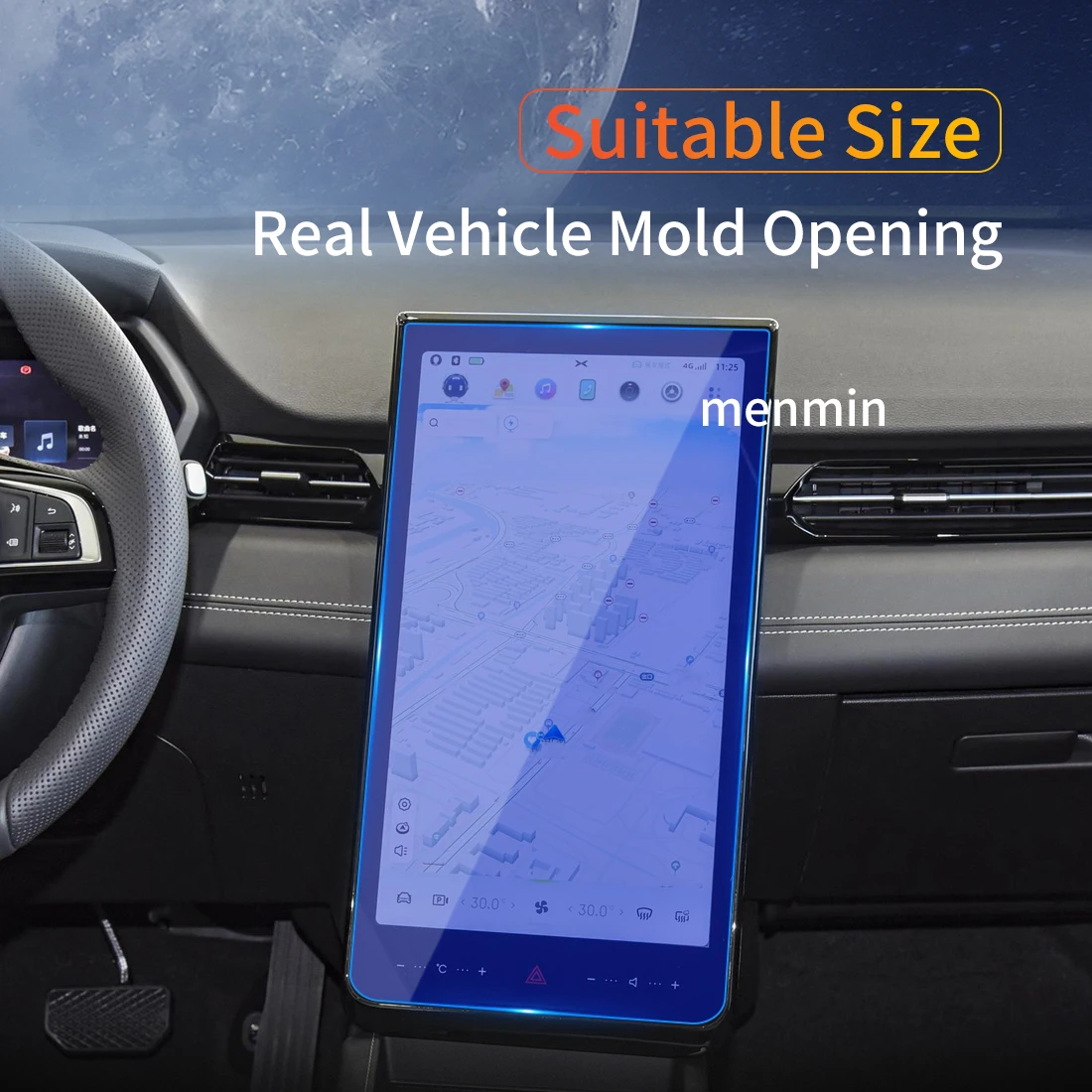 

Car Stickers Dash Carplay Mirror Screen Protector Display Tempered Glass Protective Film Vehicle For22 XIOAPENG G3I