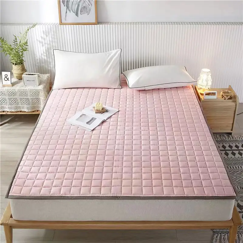 Colchón fino antideslizante para las cuatro estaciones, alfombrilla protectora lavable para cama de 1,5 m, Tatami para dormitorio, individual,