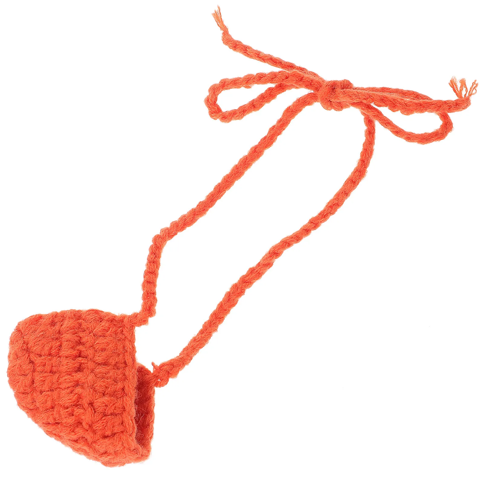 

Mask Knitted Nose Protector Cozy Orange Protective Cover Antifreeze for Cold Weather
