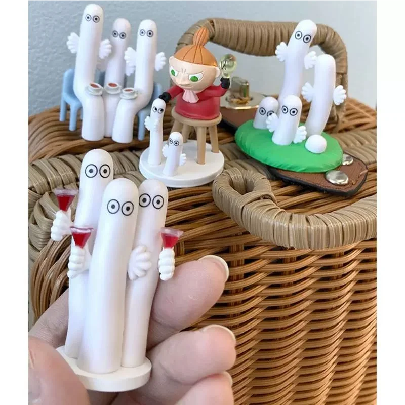 TOMY Original 4 Stücke Gashapon Moomin Anime Figur Spielzeug Für Kinder Geschenk Sammeln Modell Ornamente